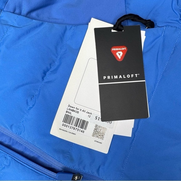 Lululemon Down For It All Jacket Winter Coat Pipe Dream Blue Size 12 NWT - Picture 12 of 16